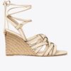 Espadriller med korgväv och kilklack Espadriller med korgväv och kilklack