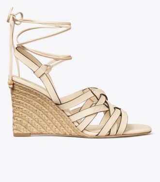 Espadriller med korgväv och kilklack Espadriller med korgväv och kilklack