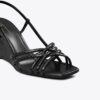Espadrillesandaler med kilklack och flera remmar