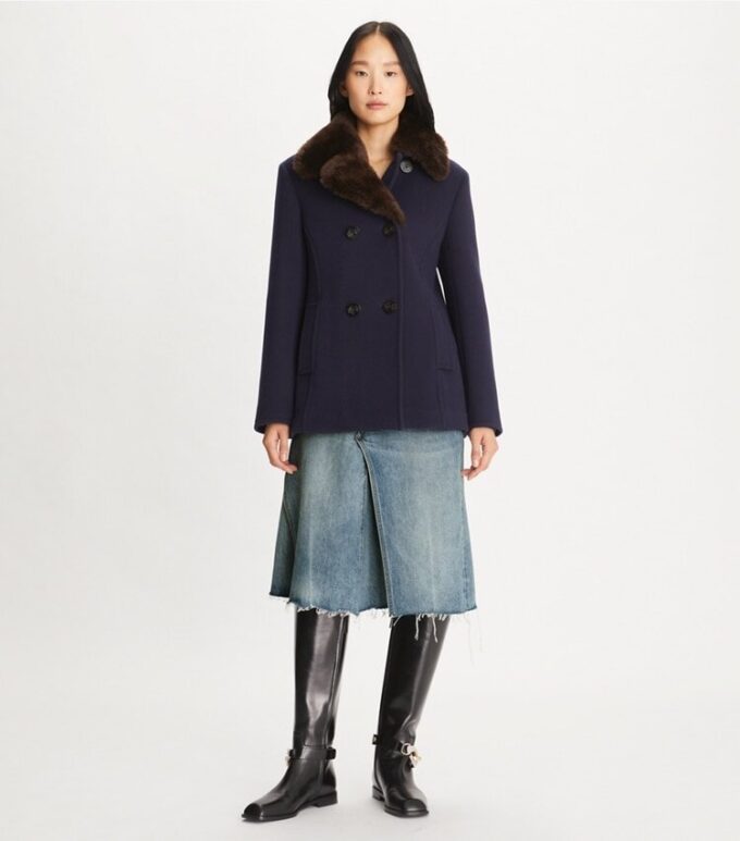 Flanellpeacoat