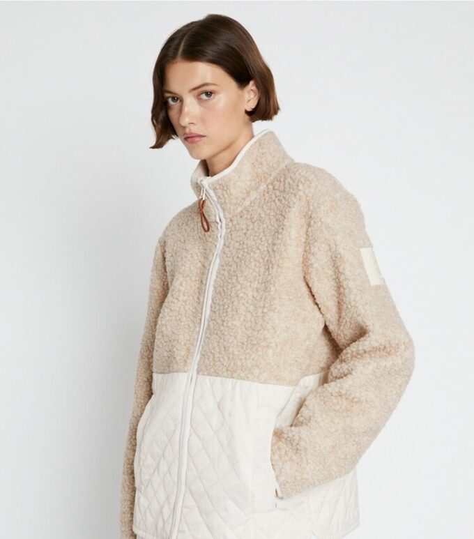 Fleece-quiltad jacka Fleece-quiltad jacka