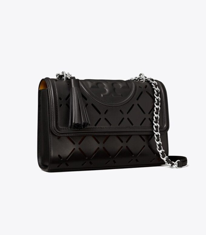 Fleming Diamond Perforated Convertible Shoulder Bag Fleming Diamond Perforated Convertible Shoulder Bag
