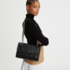 Fleming Diamond Perforated Convertible Shoulder Bag Fleming Diamond Perforated Convertible Shoulder Bag