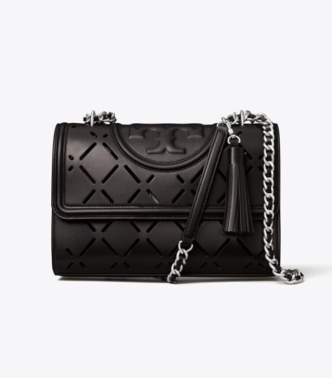 Fleming Diamond Perforated Convertible Shoulder Bag Fleming Diamond Perforated Convertible Shoulder Bag