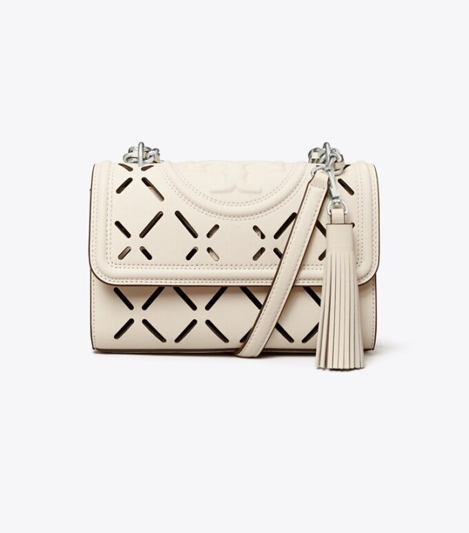 Fleming Diamond Perforated Small Convertible Shoulder Bag Fleming Diamond Perforated Small Convertible Shoulder Bag