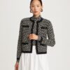 Flower Jacquard Kendra Cardigan