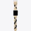 Flätat armband för Apple Watch®, krämfärgat/svart läder, 38 mm – 40 mm Flätat armband för Apple Watch®, krämfärgat/svart läder, 38 mm – 40 mm