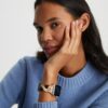 Flätat armband för Apple Watch®, krämfärgat/svart läder, 38 mm – 40 mm Flätat armband för Apple Watch®, krämfärgat/svart läder, 38 mm – 40 mm