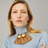 Fluted Leather Collar Necklace Fluted Leather Collar Necklace