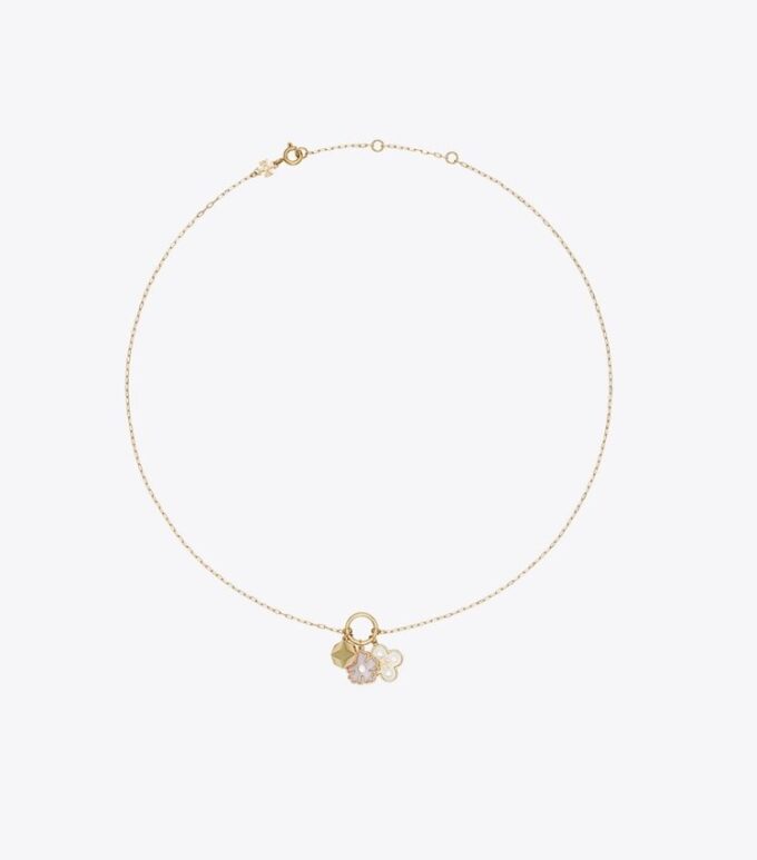 Forget Me Not Charm-hänge med halsband Forget Me Not Charm-hänge med halsband