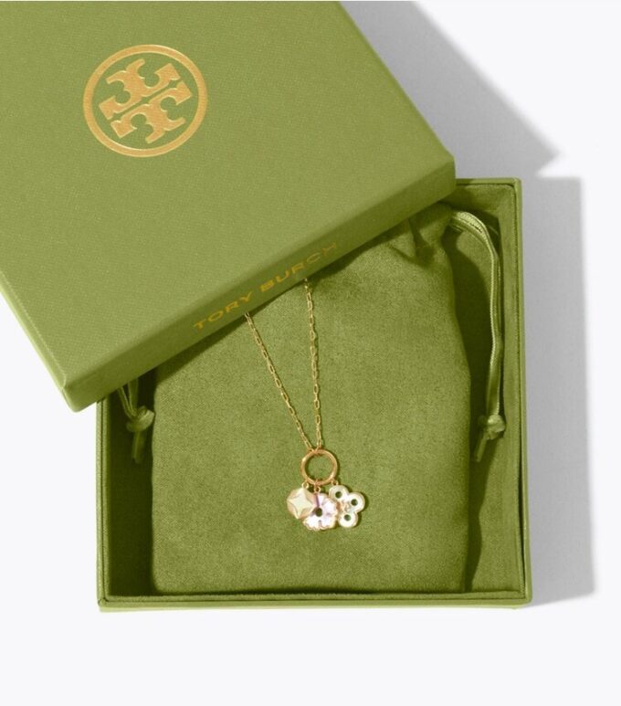 Forget Me Not Charm-hänge med halsband Forget Me Not Charm-hänge med halsband