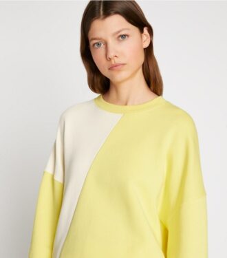 French Terry Diagonal Colorblock Crewneck French Terry Diagonal Colorblock Crewneck