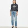 French Terry Striped Logo Crew French Terry Striped Logo Crew