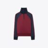 Färgblockerad pullover med halv dragkedja Färgblockerad pullover med halv dragkedja