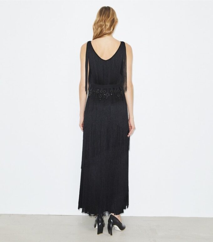Fringe Viscose Dress