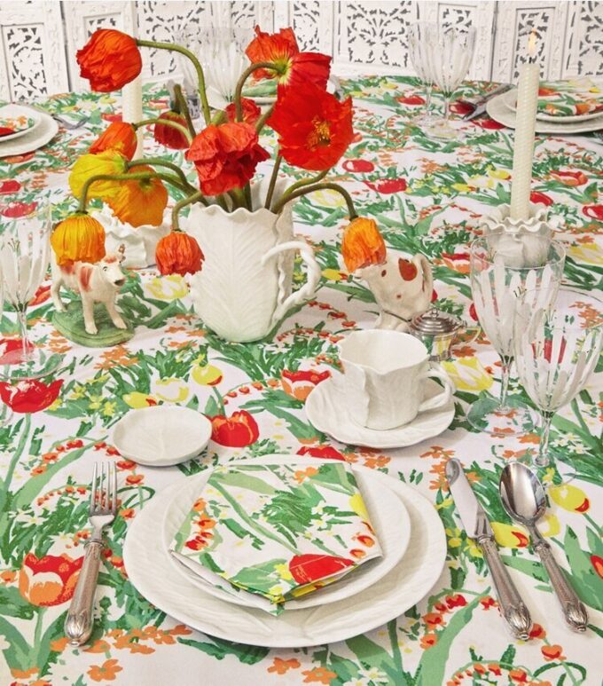 Garden Dinner Napkin, set om 4 Garden Dinner Napkin, set om 4