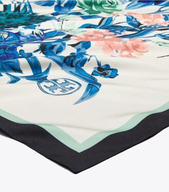 Gem Bouquet Silk Square Scarf