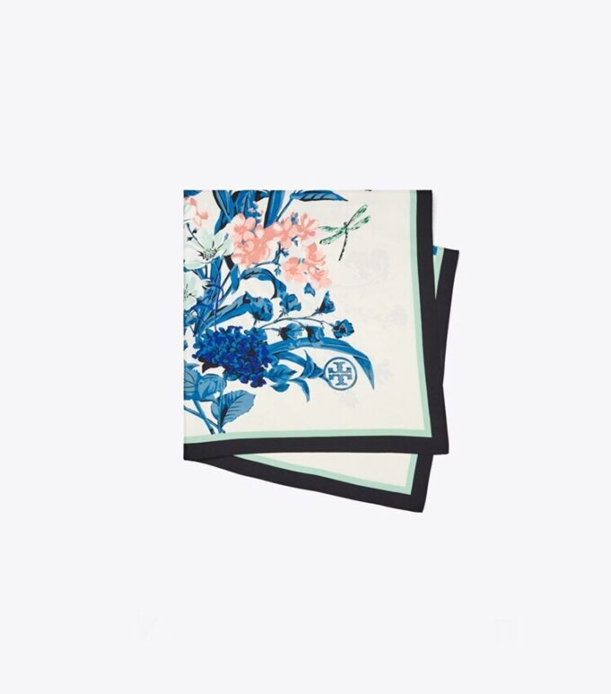 Gem Bouquet Silk Square Scarf Gem Bouquet Silk Square Scarf
