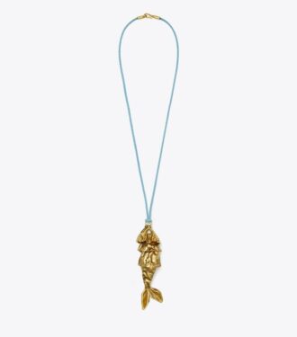 Halsband med fiskhänge