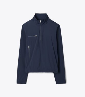 Halvzipad golfjacka i nylon
