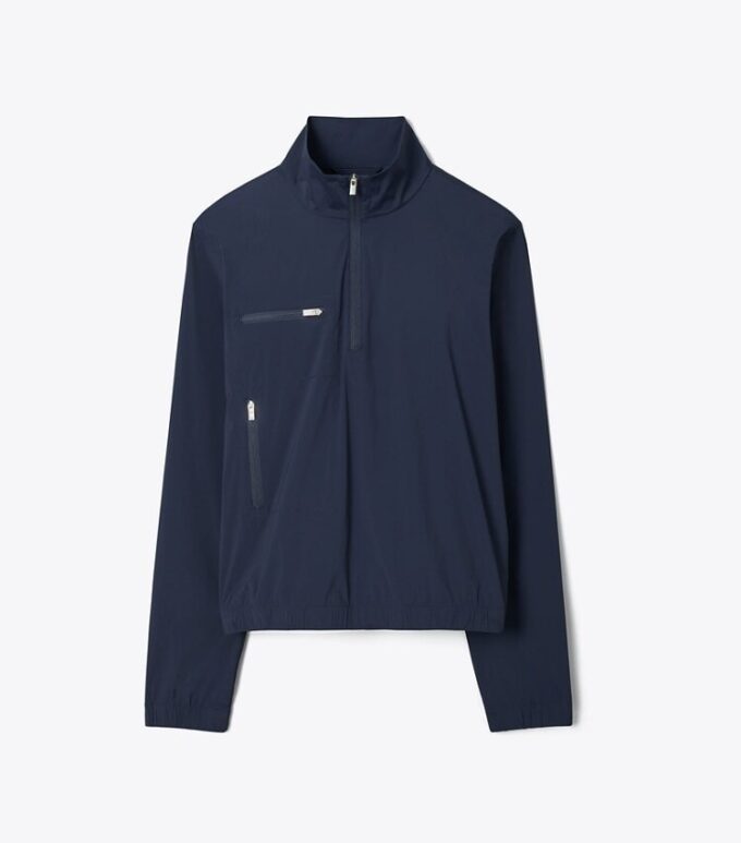 Halvzipad golfjacka i nylon