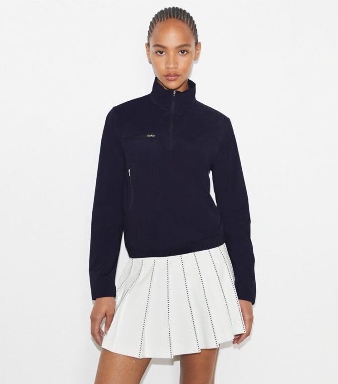 Halvzipad golfjacka i nylon