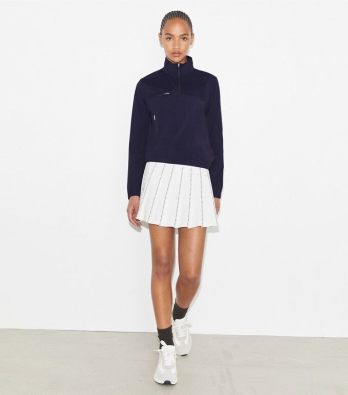 Halvzipad golfjacka i nylon