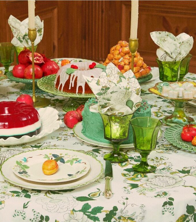 Happy Times Bouquet servett, set om 4 Happy Times Bouquet servett, set om 4