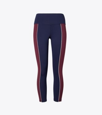 Högmidjade, lätta leggings med 7/8-längd och kantband Högmidjade, lätta leggings med 7/8-längd och kantband