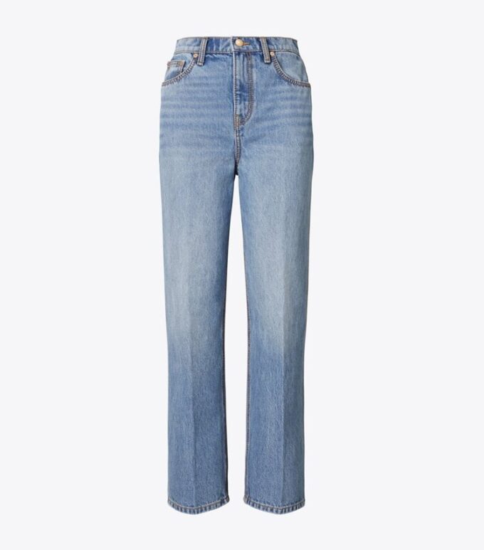 Högmidjade raka jeans Högmidjade raka jeans
