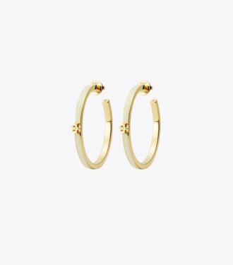 Icon Enamel Hoop Earrings