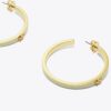 Icon Enamel Hoop Earrings