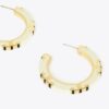 Icon Enamel Hoop Earrings