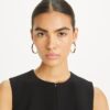Icon Enamel Hoop Earrings