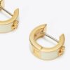 Icon Enamel Huggie Earrings