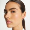Icon Enamel Huggie Earrings