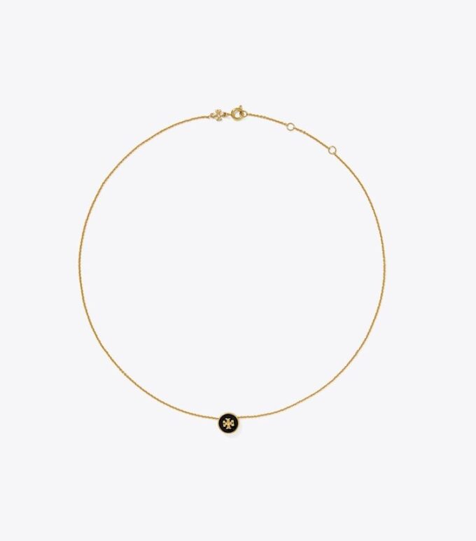Icon Enamel Pendant Necklace