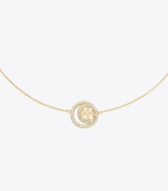 Icon Pavé Double Ring Pendant
