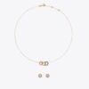 Icon Pavé halsband och örhängen i set