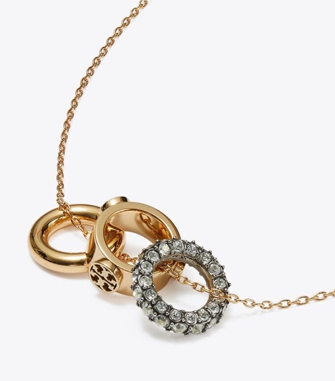 Icon Pavé halsband och örhängen i set