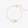 Icon Pavé Interlocking Chain-armband