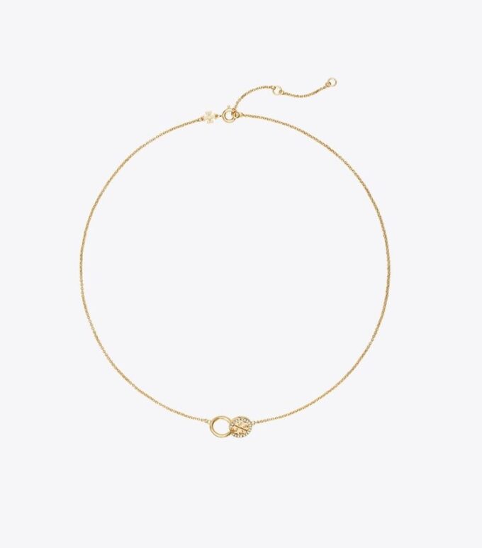 Icon Pavé Interlocking halsband