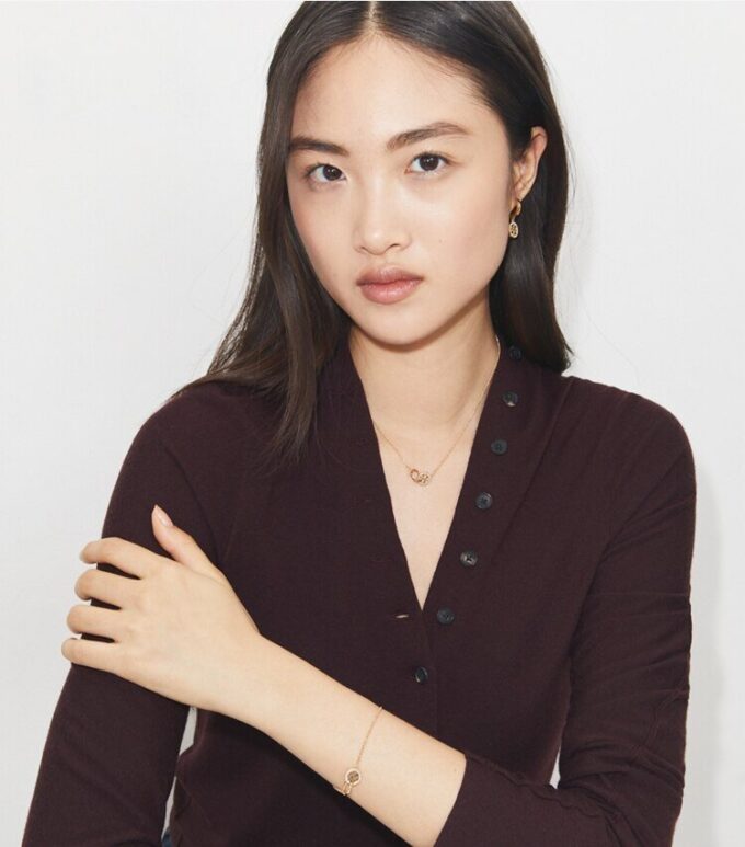 Icon Pavé Interlocking Chain-armband