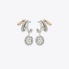 Icon Pavé Triple Hoop örhängen