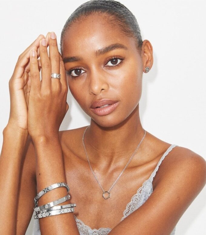 Icon T Monogram Pavé Hinge-armband