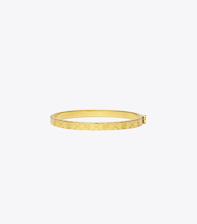 Icon T Monogram Thin Hinge Armband