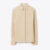 Jacquard-top med manschetter Jacquard-top med manschetter