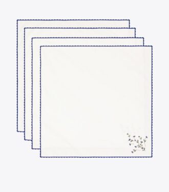 Jolie Fleur broderad servett, 4-pack
