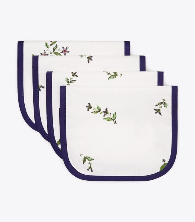 Jolie Fleur Cocktail Servett, Set om 4