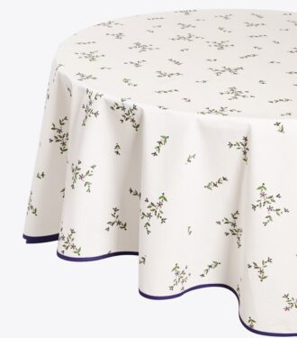 Jolie Fleur rund duk, 108 tum